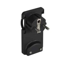 spina volante elettrica schuko ultra piatta 2p+t tedesco nero