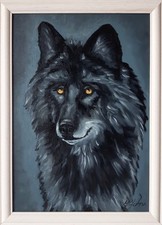 Quadro originale lupo arte