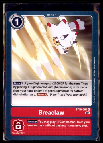 Digimon xros incontro breaclaw - digimon,