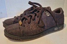 Marc Ecko Red Rhino Shoes Brown Canvas Orange Rhinestones Bling 9 US