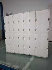 8 Contenitori  in polistirolo per 8 vaschette x piantine uso Hobbistico