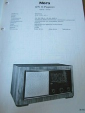 Schema elettrico Radio Nora GW