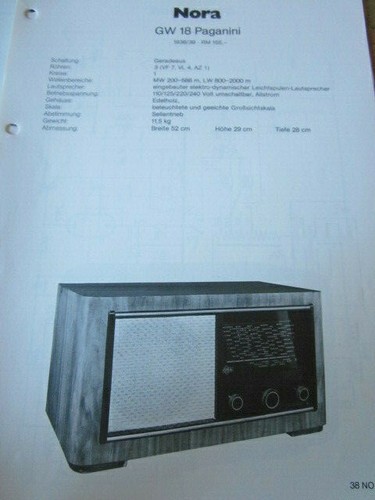 Schema elettrico radio nora - schema, gw