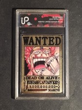 EUSTASS CAPTAIN KID - ONE PIECE - DEAD OR ALIVE - GOLD METAL CARD - 99/200