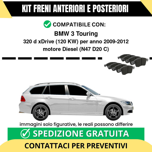 Pastiglie freno ant - freno, bmw