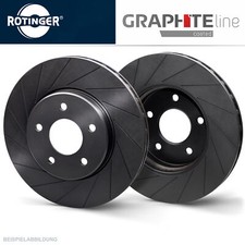 Rotinger Grafite Line Sport Bremsscheiben Satz Posteriore per BMW 3er E36 M3 +