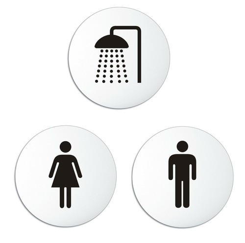 Targa donna uomo doccia set - wc,