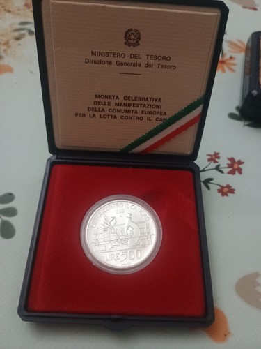 Moneta argento 835 lire - argento, 500