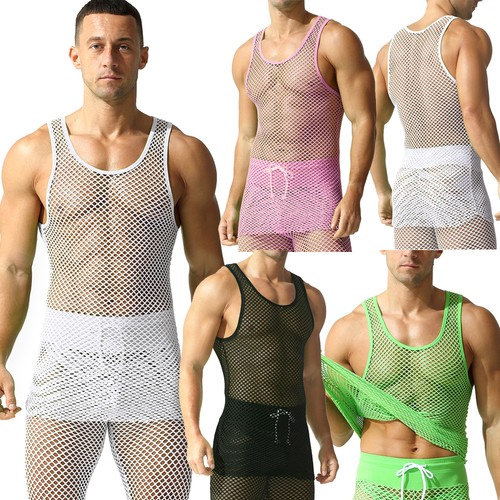 Canottiere uomo sexy rete - sexy, a
