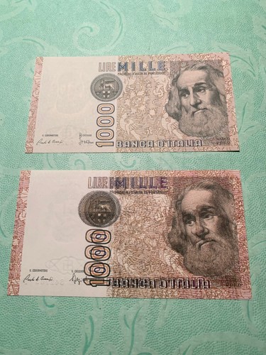 1000 lire polo - lire, fds
