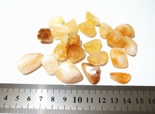 1pz pietra naturale quarzo citrino cristalloterapia minerale senza foro 18-25mm