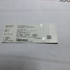 BIGLIETTO/STUB MILANO-MONZA 13/8/2024 TROFEO SILVIO BERLUSCONI DEBUTTO MORATA MAI USATO