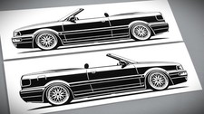 Adesivo Audi 80 B4 Cabriolet