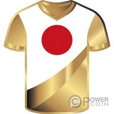 JAPAN JERSEY ICONS Sport 1/1000 oz moneta oro 3000 franchi Ciad 2023