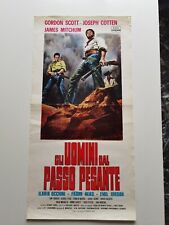 GLI UOMINI DAL PASSO PESANTE - GORDON SCOTT -  LOCANDINA CINEMA cm 33 x 65
