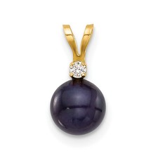 Ciondolo oro giallo 14 kt 7 mm