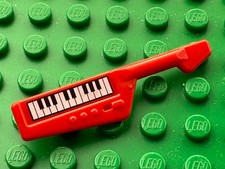 Lego Red Keytar With Black And