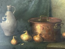 ANTICO DIPINTO AD OLIO FIRMATO