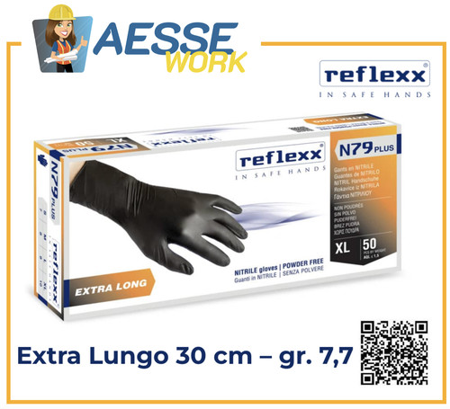 Guanti nitrile reflexx n79p - guanti,