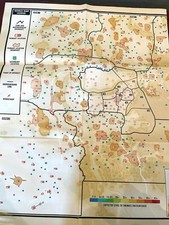 FALLOUT 4 MAPPA DEL MONDO DI GIOCO PIEGHEVOLE A DOPPIA FACCIA 