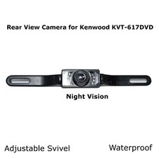 New Rear View Camera Backup License Plate Night for Kenwood KVT-617DVD KVT617DVD