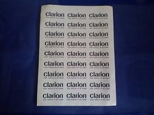 Raro Foglio x27 Adesivi CLARION CAR AUDIO BEYOND Paper x27 Vintage Stickers 