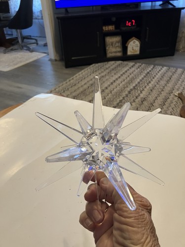 Clear acrylic multi point star - acrylic,