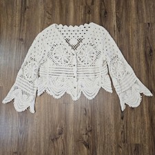 Cardigan donna pizzo maglia