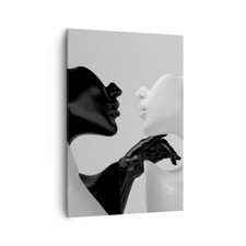 Quadro su Tela 70x100cm Nero