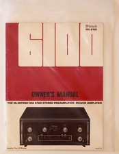 MCINTOSH MA6100 - manuale originale