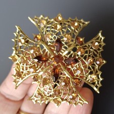 belle grande BROCHE croix