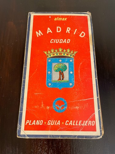Mappa epoca almax madrid - mappa, d'epoca