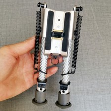 Bipiede da caccia cecchino ritorno molla regolabile in fibra di carbonio da 6 a 9" sgancio rapido