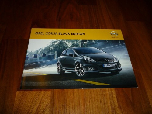 Brochure opel corsa black - brochure,
