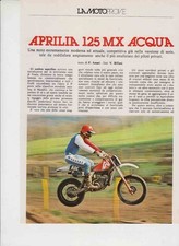 advertising TEST MOTO APRILIA  125 MX ACQUA  1980  MOTOITALIANE MOTOCROSS EPOCA