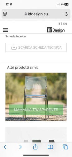 Sedie trasparenti mamamia - trasparenti,