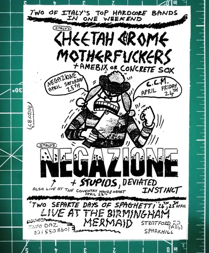 Riproduzione flyer punk - riproduzione,