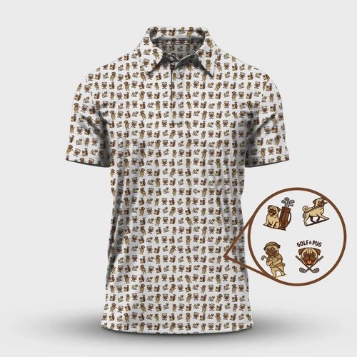 Polo golf pug maglietta - pug,, da