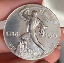 VITTORIO EMANUELE III 100 LIRE 1925 VETTA D'ITALIA FALSO DA STUDIO