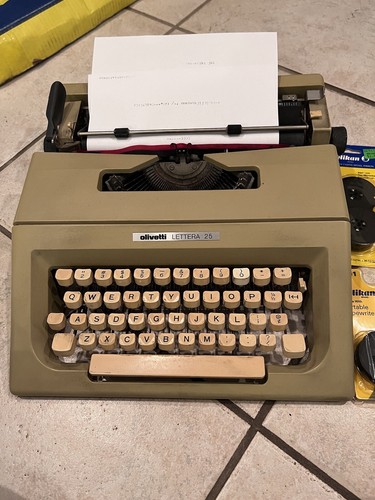 Vintage olivetti typewriter - olivetti,