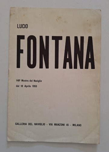 Lucio fontana galleria del - galleria,
