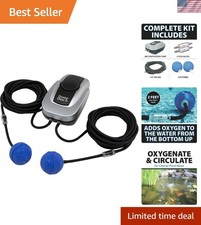 Compact Pond Aerator: Enhance Oxygen Levels for Small Ponds Up to 1,000 Gallons