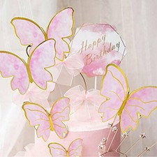 50 pezzi farfalla cake topper