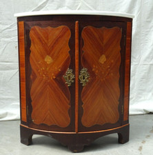 Angoliera intarsiata in mogano e bois de rose fine 1700 Luigi XV Francia