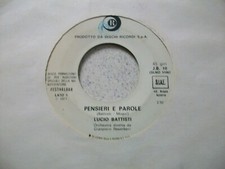 Lucio Battisti ‎– Pensieri E Parole-45 GIRI-1971-JB.