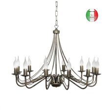 Lampadario ferro battuto - ferro,