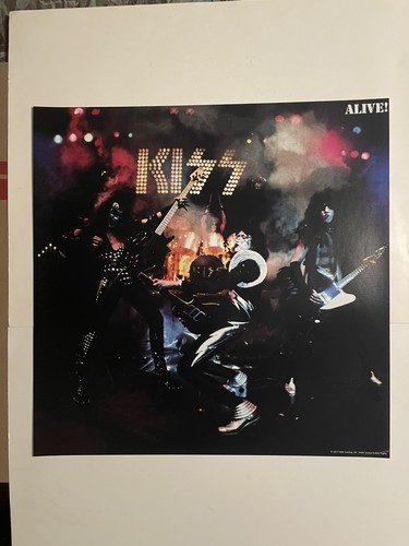 Kiss poster vivo raro - lp,
