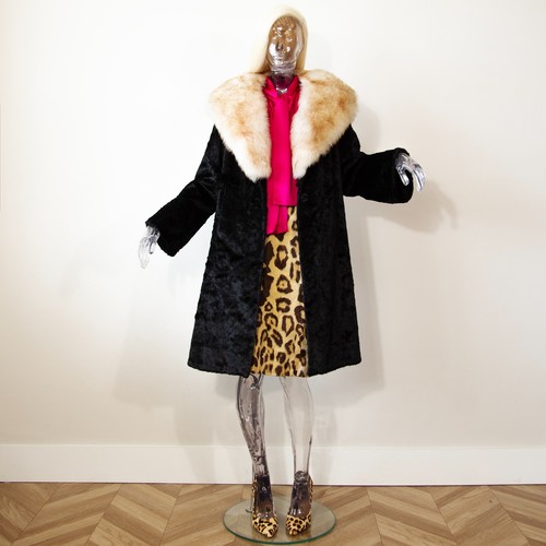 Cappotto pelliccia nero