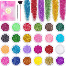 24 Pezzi Glitter Unghie