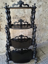 ETAGERE IN LEGNO EBANIZZATO A